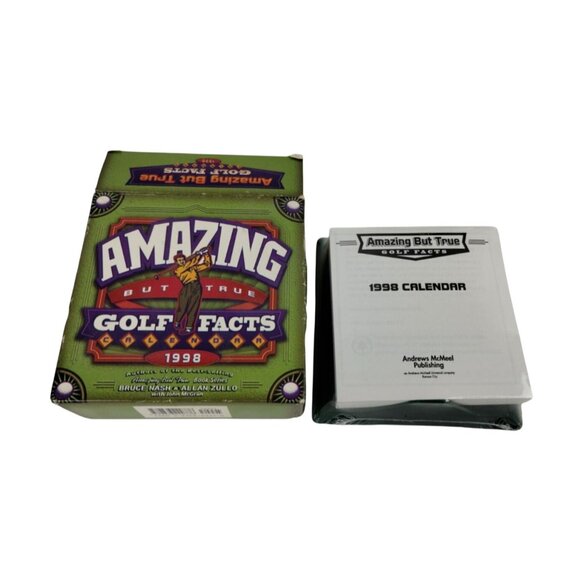 Amazing But True Golf Facts Vintage 1998 Useable in 2026 Calendar New - Picture 1 of 7